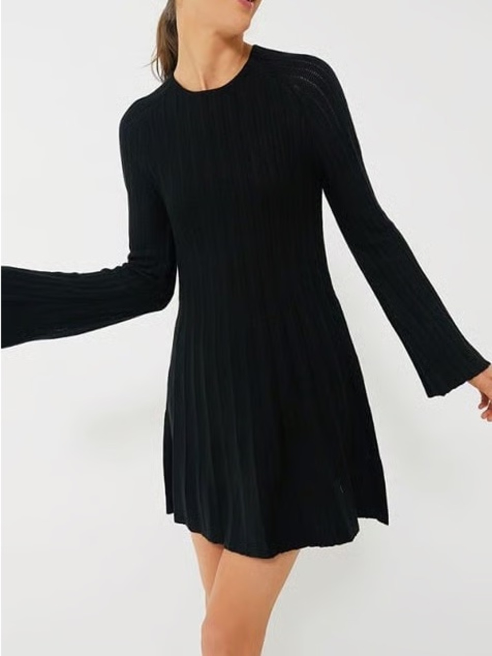 Tuckernuck Pomander Place Black Adi Knit Mini Dress Small